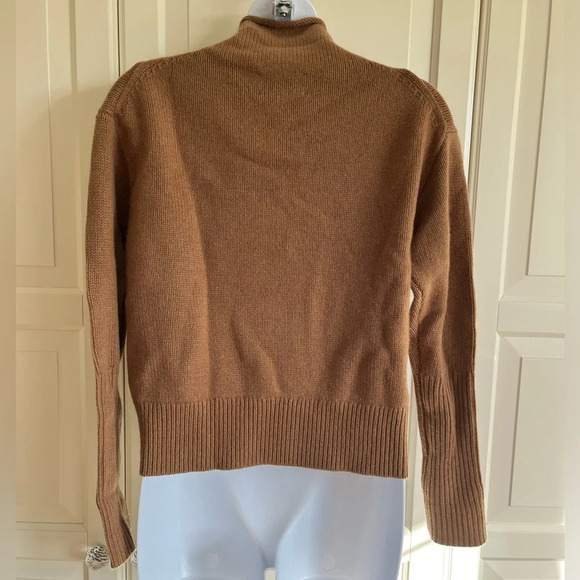 Aritzia Wilfred Luxe Cashmere Cyprie sweater Camel color size XXS - Picture 7 of 15
